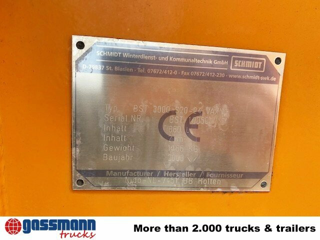 Schmidt BST 3000 S20-24 VAXN Salzstreuer - Sand-/ Saltspreder for Utility/ Speciel maskine: billede 4 Schmidt BST 3000 S20-24 VAXN Salzstreuer - Sand-/ Saltspreder for Utility/ Speciel maskine: billede 4