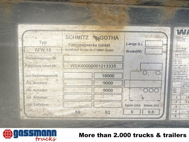 Schmitz Cargobull AWF 18 - Containerbil/ Veksellad påhængsvogn: billede 5 Schmitz Cargobull AWF 18 - Containerbil/ Veksellad påhængsvogn: billede 5