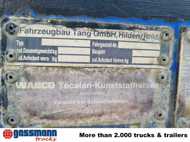 Åben sættevogn til transportering træ TANG Pritschenauflieger: billede 13