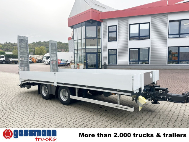 Nedbygget platform påhængsvogn til transportering tungemaskiner TAT-B 180, Neuwertig!: billede 10