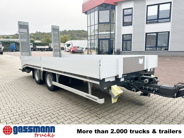 Nedbygget platform påhængsvogn til transportering tungemaskiner TAT-B 180, Neuwertig!: billede 9