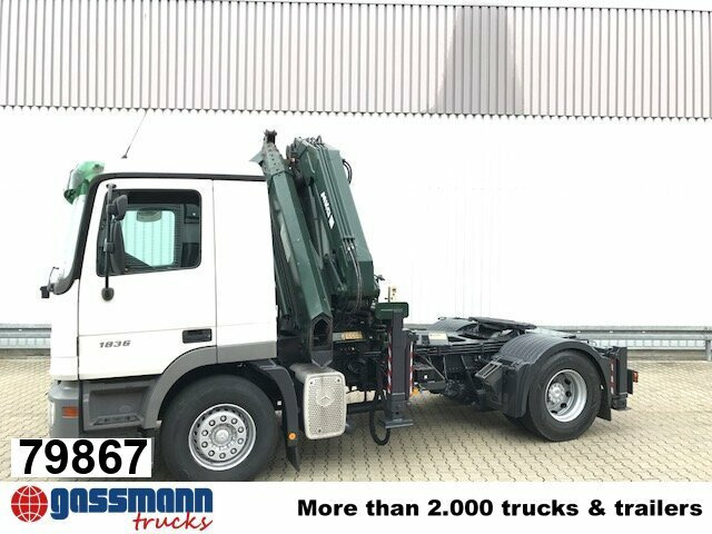 Mercedes-Benz Actros 1836 LS 4x2 mit Kran MKG HLK 330HP - Trækker: billede 1 Mercedes-Benz Actros 1836 LS 4x2 mit Kran MKG HLK 330HP - Trækker: billede 1
