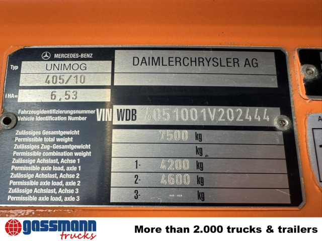 Unimog U300 405/10 4x4, Kommunalhydraulik, - Varebil: billede 5 Unimog U300 405/10 4x4, Kommunalhydraulik, - Varebil: billede 5