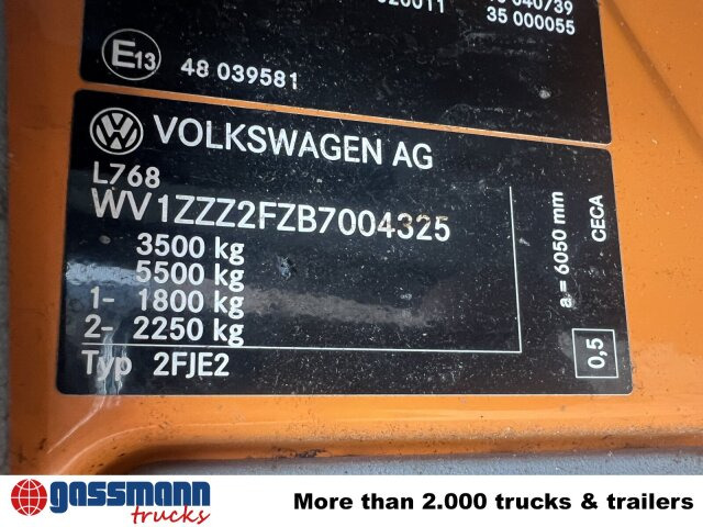 Volkswagen Crafter 2.5 TDI 4x2 Doka, Meiller Kipper - Tipvogn lastbil: billede 2 Volkswagen Crafter 2.5 TDI 4x2 Doka, Meiller Kipper - Tipvogn lastbil: billede 2