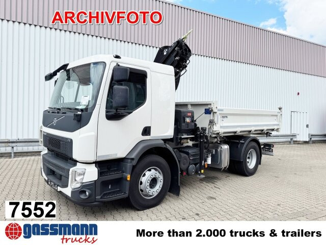 Volvo FL 280 4x4 mit 10-13 m/t Kran - Tipvogn lastbil, Lastbil med kran: billede 1 Volvo FL 280 4x4 mit 10-13 m/t Kran - Tipvogn lastbil, Lastbil med kran: billede 1