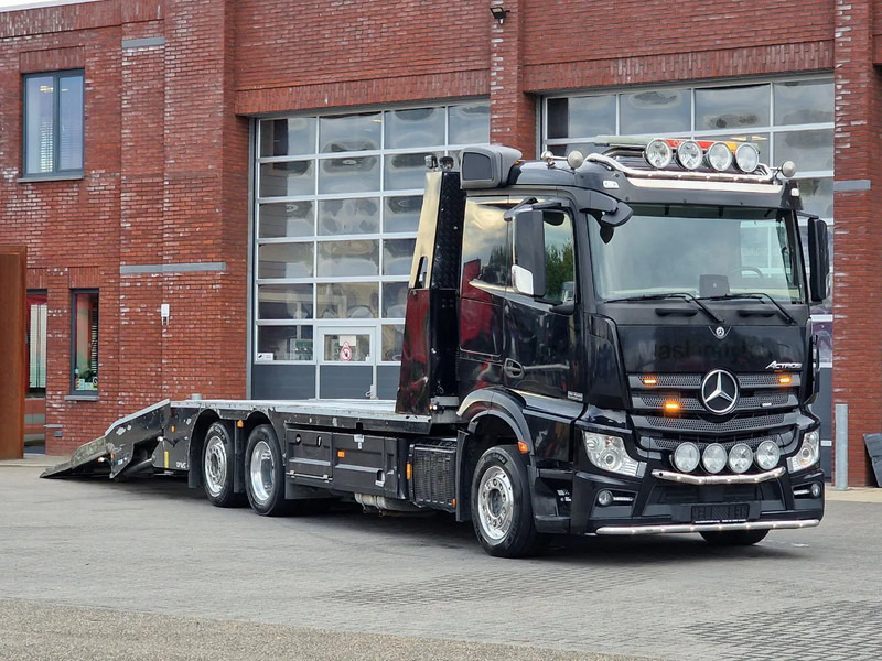 Mercedes-Benz Actros 2553 6x2 - Flabad hydraulic ramps/extension - Winch - Camera - Machine mover - Biltransportør lastbil: billede 1 Mercedes-Benz Actros 2553 6x2 - Flabad hydraulic ramps/extension - Winch - Camera - Machine mover - Biltransportør lastbil: billede 1
