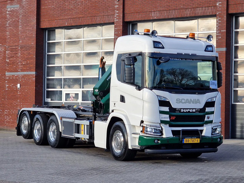 Scania G500 XT 8x4*4 - HMF 2820K Crane - AJK 20T Hooklift - Retarder - Full air - Like new - Lastbil kroghejs, Lastbil med kran: billede 3 Scania G500 XT 8x4*4 - HMF 2820K Crane - AJK 20T Hooklift - Retarder - Full air - Like new - Lastbil kroghejs, Lastbil med kran: billede 3