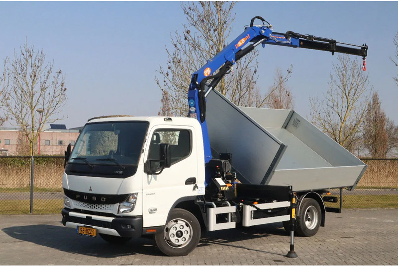 FUSO 7C18 | 4X2 | 3-WAY TIPPER | PM 6.5 KRAN /CRANE - Tipvogn lastbil, Lastbil med kran: billede 1 FUSO 7C18 | 4X2 | 3-WAY TIPPER | PM 6.5 KRAN /CRANE - Tipvogn lastbil, Lastbil med kran: billede 1