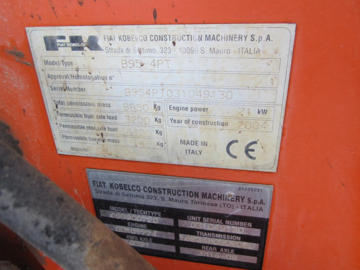 Fiat Kobelco B95 - Gravelæssemaskine: billede 5 Fiat Kobelco B95 - Gravelæssemaskine: billede 5