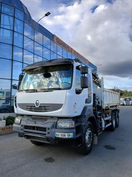 Renault Kerax 380 DXI - Tipvogn lastbil, Lastbil med kran: billede 1 Renault Kerax 380 DXI - Tipvogn lastbil, Lastbil med kran: billede 1