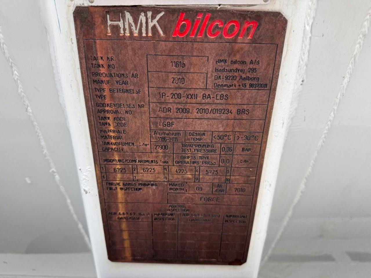 Tankanhænger HMK Bilcon 22.000 l. ADR Tank 4 compartment: billede 6