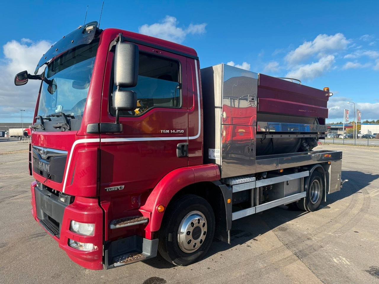 MAN TGM 14.250 VM-Tarm Stainless Steel 5600 l. Kombi - Slamsugemaskine: billede 1 MAN TGM 14.250 VM-Tarm Stainless Steel 5600 l. Kombi - Slamsugemaskine: billede 1