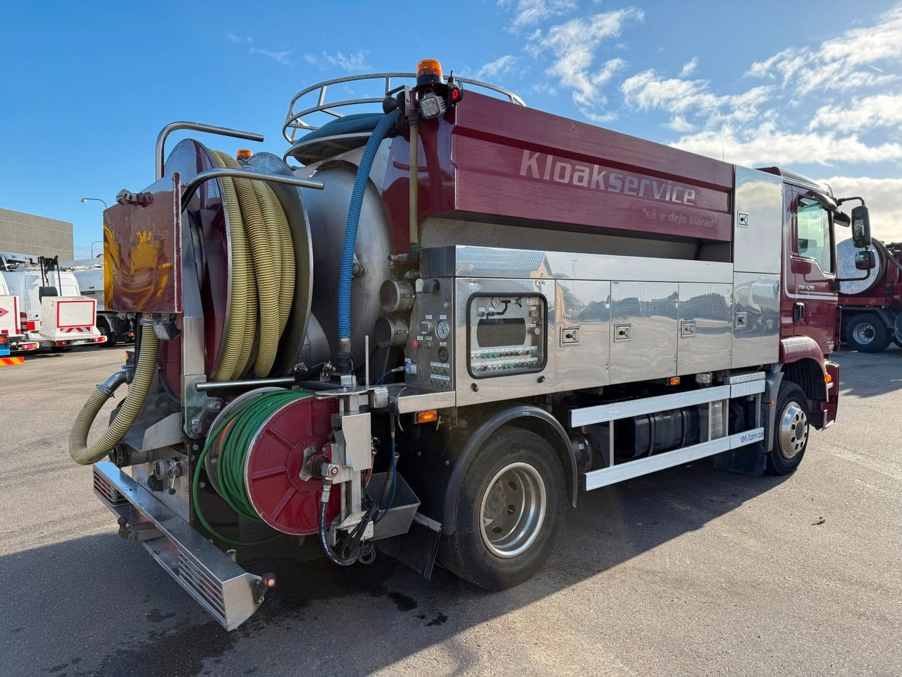 MAN TGM 14.250 VM-Tarm Stainless Steel 5600 l. Kombi - Slamsugemaskine: billede 3 MAN TGM 14.250 VM-Tarm Stainless Steel 5600 l. Kombi - Slamsugemaskine: billede 3