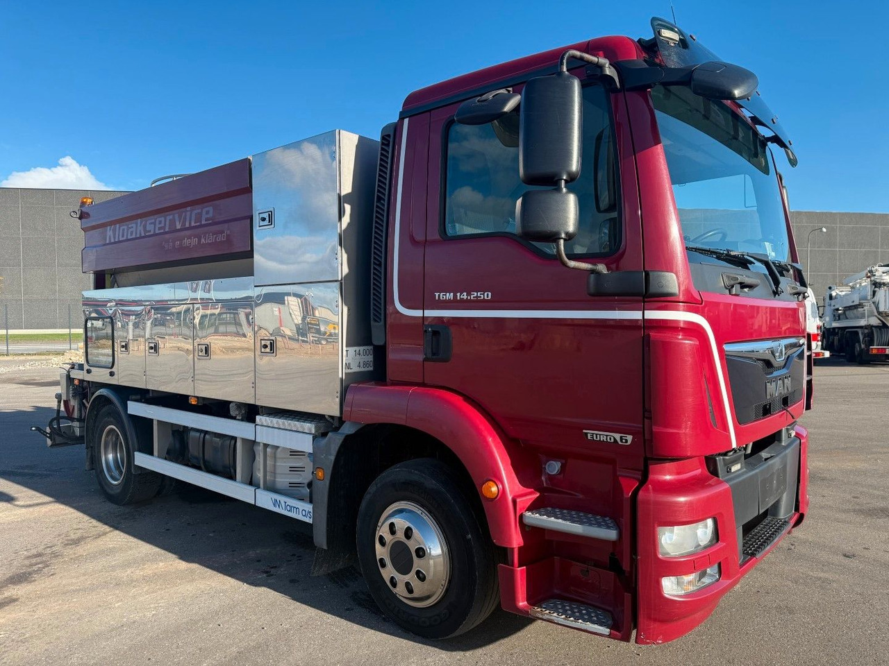 MAN TGM 14.250 VM-Tarm Stainless Steel 5600 l. Kombi - Slamsugemaskine: billede 2 MAN TGM 14.250 VM-Tarm Stainless Steel 5600 l. Kombi - Slamsugemaskine: billede 2