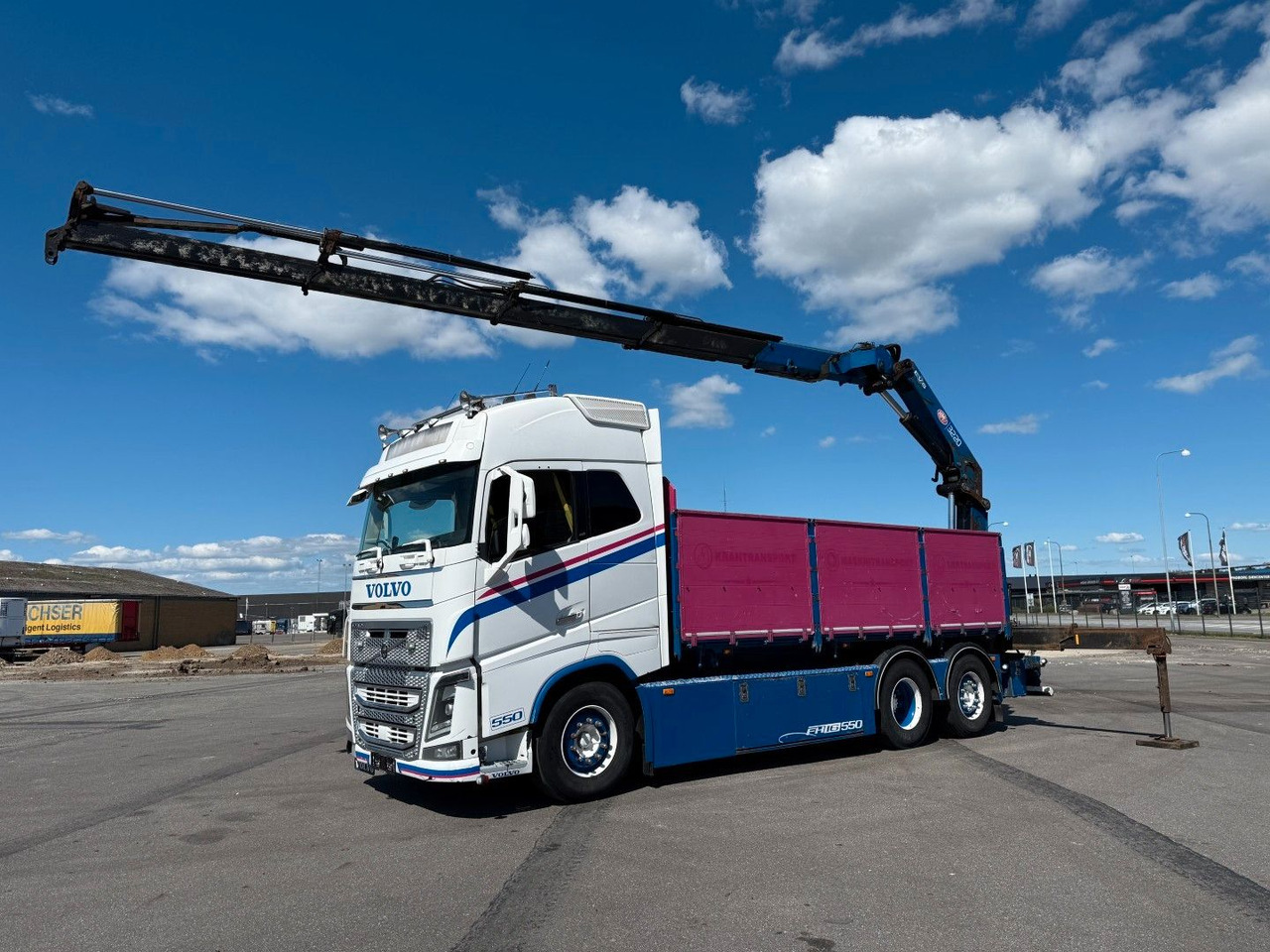 Volvo FH 16.550 6x2*4 / Crane HMF 3220K4 Euro 6 - Lastbil med kran: billede 1 Volvo FH 16.550 6x2*4 / Crane HMF 3220K4 Euro 6 - Lastbil med kran: billede 1