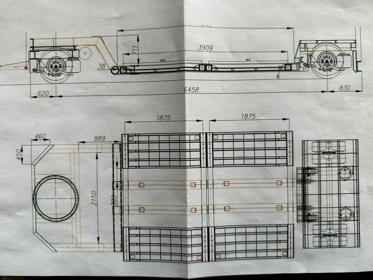 EMTECH 2 osiowa PCN 18 TIEFBETT Zagłębiana Rozciągana Oś Skrętna UNIKAT - Nedbygget platform sættevogn: billede 4 EMTECH 2 osiowa PCN 18 TIEFBETT Zagłębiana Rozciągana Oś Skrętna UNIKAT - Nedbygget platform sættevogn: billede 4