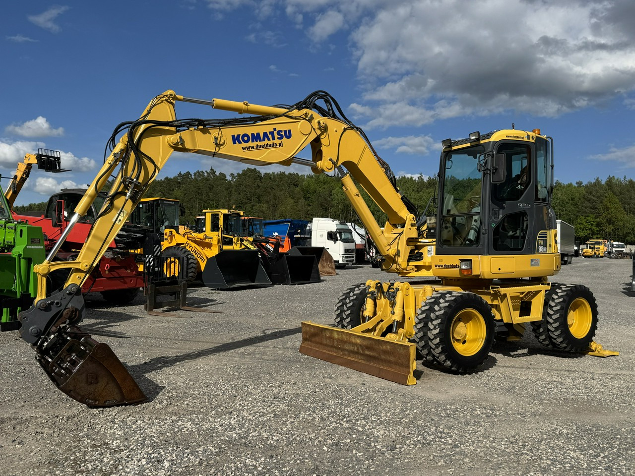 Komatsu PW 98 MR 8 Pług + Podpory 10ton Szybkozłącze - Hjulgravemaskine: billede 1 Komatsu PW 98 MR 8 Pług + Podpory 10ton Szybkozłącze - Hjulgravemaskine: billede 1