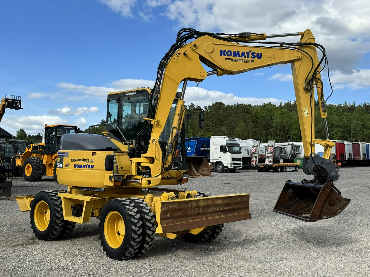 Komatsu PW 98 MR 8 Pług + Podpory 10ton Szybkozłącze - Hjulgravemaskine: billede 2 Komatsu PW 98 MR 8 Pług + Podpory 10ton Szybkozłącze - Hjulgravemaskine: billede 2