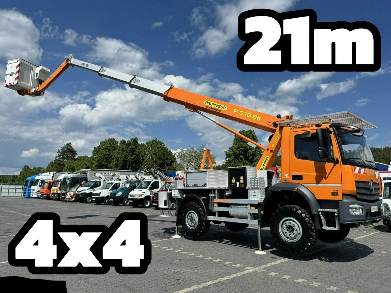 Mercedes Atego 718 E6 4x4 Zwyżka PALFINGER P210 BK Podnośnik Koszowy - Lastbil med mandskabslift: billede 1 Mercedes Atego 718 E6 4x4 Zwyżka PALFINGER P210 BK Podnośnik Koszowy - Lastbil med mandskabslift: billede 1