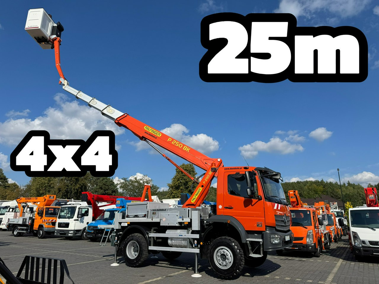 Mercedes Atego 818 E6 4x4 Zwyżka PALFINGER P250 BK Podnośnik Koszowy - Lastbil med mandskabslift: billede 2 Mercedes Atego 818 E6 4x4 Zwyżka PALFINGER P250 BK Podnośnik Koszowy - Lastbil med mandskabslift: billede 2