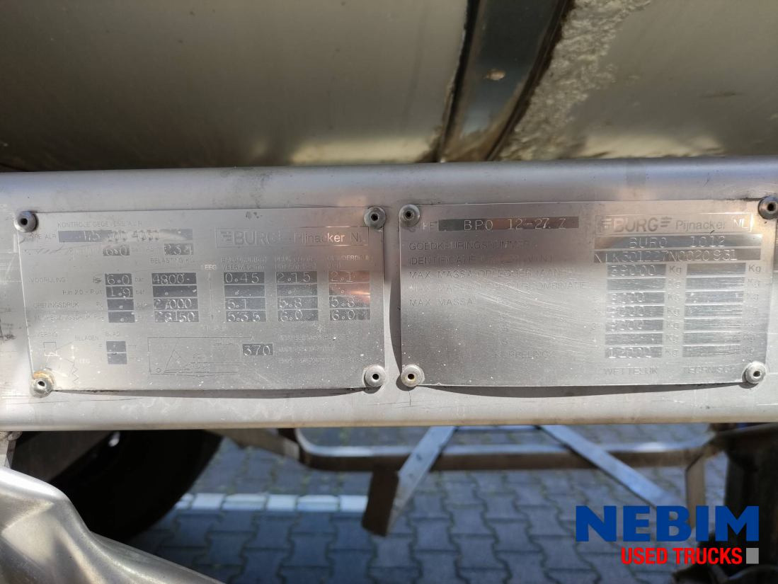 Burg BPO 12-27 Z - Tank 26.165 Ltr - Tanksættevogn: billede 4 Burg BPO 12-27 Z - Tank 26.165 Ltr - Tanksættevogn: billede 4