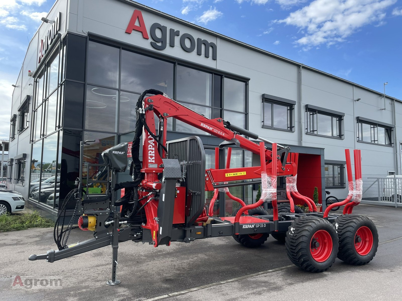Krpan GP 15 D + Kran 8,6 K - Skovvogn: billede 1 Krpan GP 15 D + Kran 8,6 K - Skovvogn: billede 1
