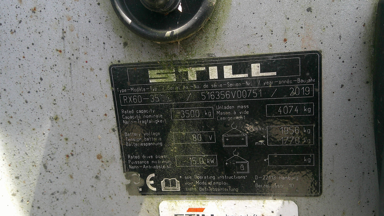 STILL RX60-35 - El gaffeltruck: billede 2 STILL RX60-35 - El gaffeltruck: billede 2