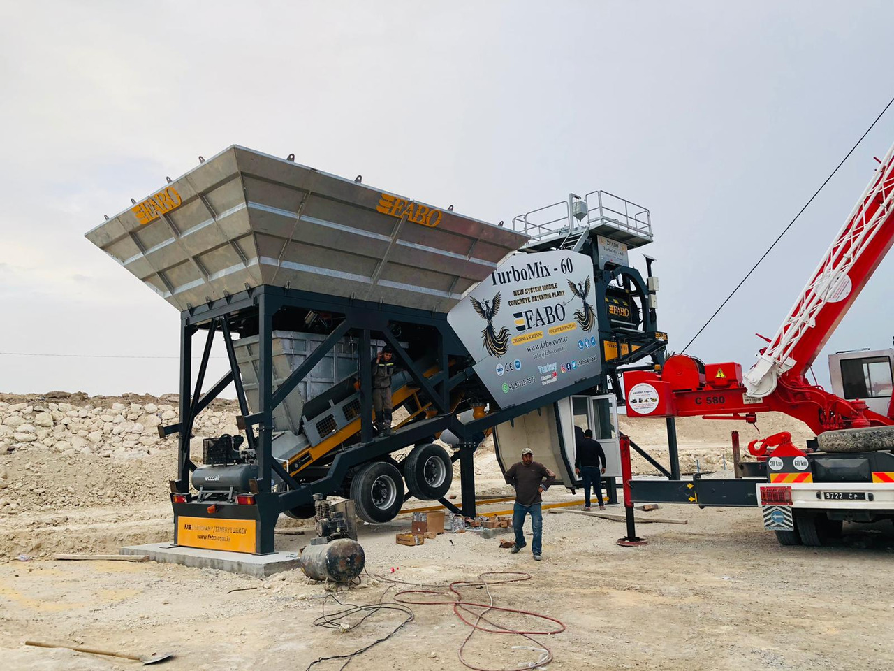 FABO mobile concrete batching plant - Betonfabrik: billede 3 FABO mobile concrete batching plant - Betonfabrik: billede 3