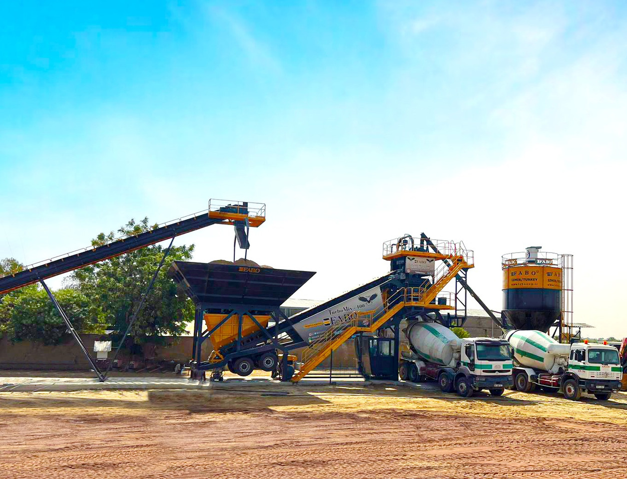 FABO mobile concrete batching plant - Betonfabrik: billede 2 FABO mobile concrete batching plant - Betonfabrik: billede 2