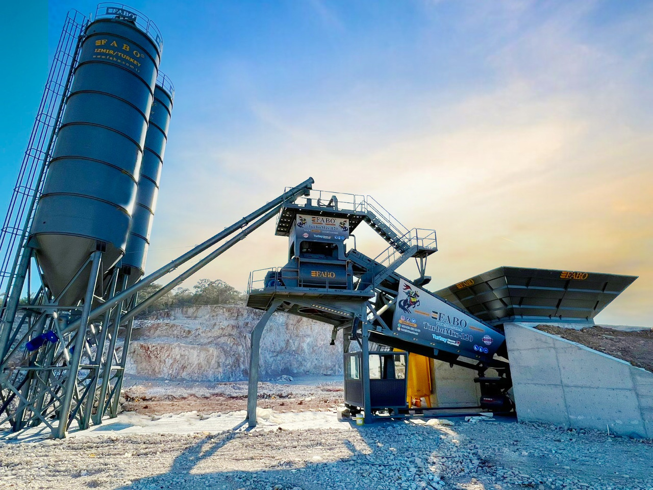 FABO mobile concrete batching plant - Betonfabrik: billede 1 FABO mobile concrete batching plant - Betonfabrik: billede 1