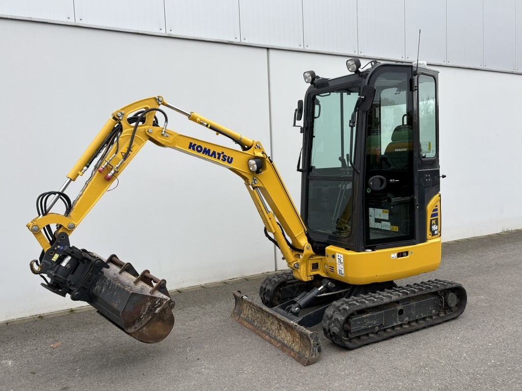 KOMATSU MINIBAGGER PC 16 R-3HS Powertilt 20,40,100 Löffel - Minigravemaskine: billede 1 KOMATSU MINIBAGGER PC 16 R-3HS Powertilt 20,40,100 Löffel - Minigravemaskine: billede 1