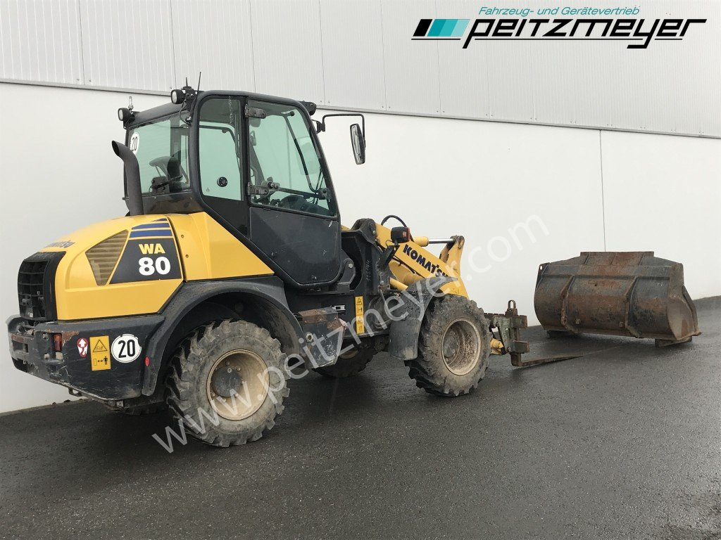 Komatsu RADLADER WA 80-6 Palettengabel und Standardschaufel - Gummihjulslæsser: billede 3 Komatsu RADLADER WA 80-6 Palettengabel und Standardschaufel - Gummihjulslæsser: billede 3