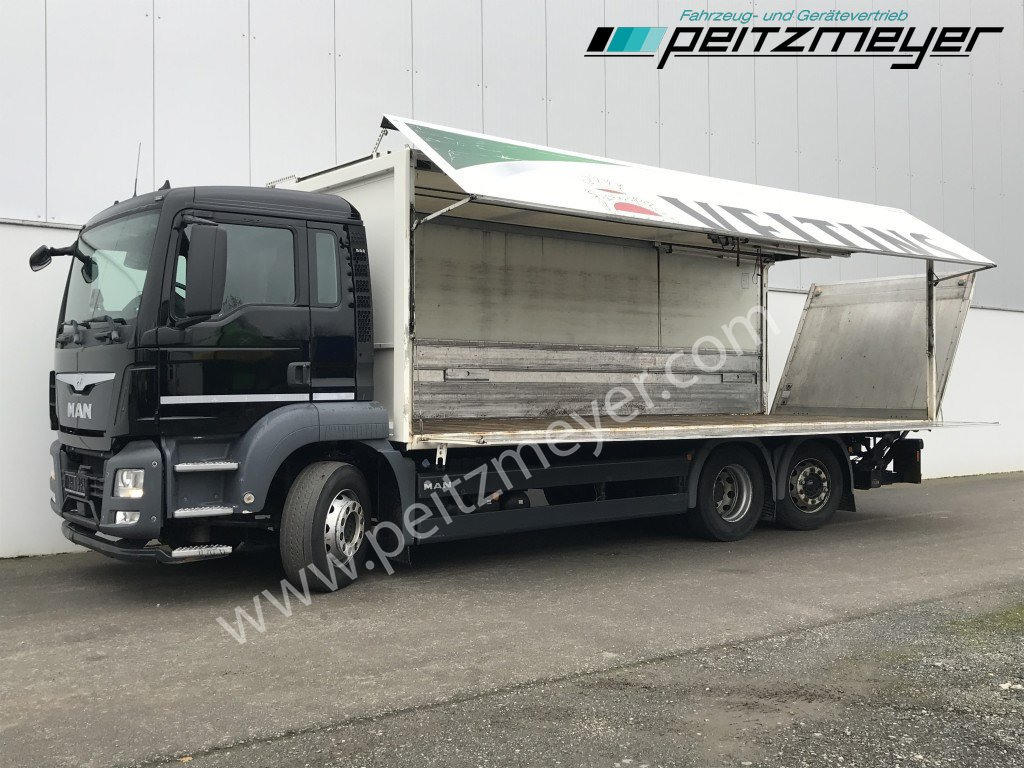 MAN TGS 26.360 FL Ewers Getränke + LBW 2 x AHK, Lenkachse, Kupplung neu - Til transport af drikkevarer lastbil: billede 1 MAN TGS 26.360 FL Ewers Getränke + LBW 2 x AHK, Lenkachse, Kupplung neu - Til transport af drikkevarer lastbil: billede 1
