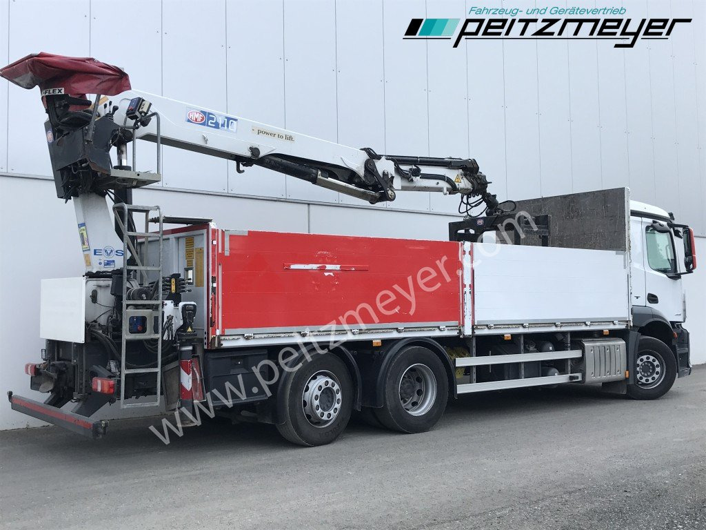 MERCEDES-BENZ Antos 2536 LL Pritsche HMF 2110-L5 5 fach Ausschub mit Steinzange - Lastbil med lad, Lastbil med kran: billede 3 MERCEDES-BENZ Antos 2536 LL Pritsche HMF 2110-L5 5 fach Ausschub mit Steinzange - Lastbil med lad, Lastbil med kran: billede 3