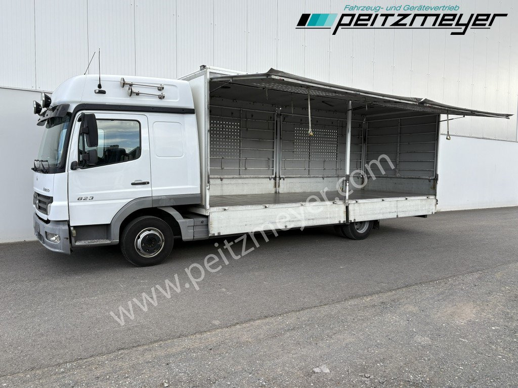 MERCEDES-BENZ Atego 823 L Geflügelpritsche L - Fahrerhaus, Klima, 2 x AHK - Lastbil varevogn: billede 1 MERCEDES-BENZ Atego 823 L Geflügelpritsche L - Fahrerhaus, Klima, 2 x AHK - Lastbil varevogn: billede 1
