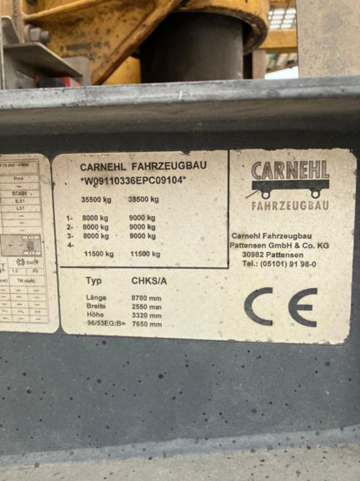 CARNEHL Kippauflieger CHKS A Kippauflieger - Tipvogn sættevogn: billede 4 CARNEHL Kippauflieger CHKS A Kippauflieger - Tipvogn sættevogn: billede 4