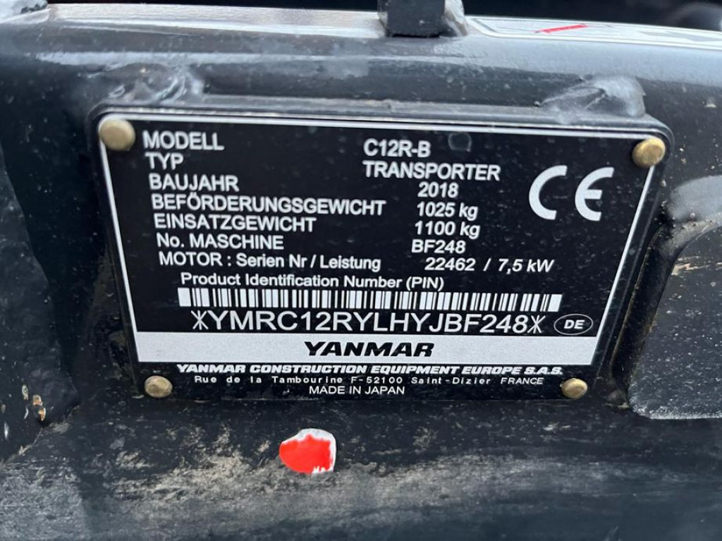 YANMAR Kettendumper C 12 R Baumaschine Kettendumper - Entreprenørmaskin: billede 3 YANMAR Kettendumper C 12 R Baumaschine Kettendumper - Entreprenørmaskin: billede 3