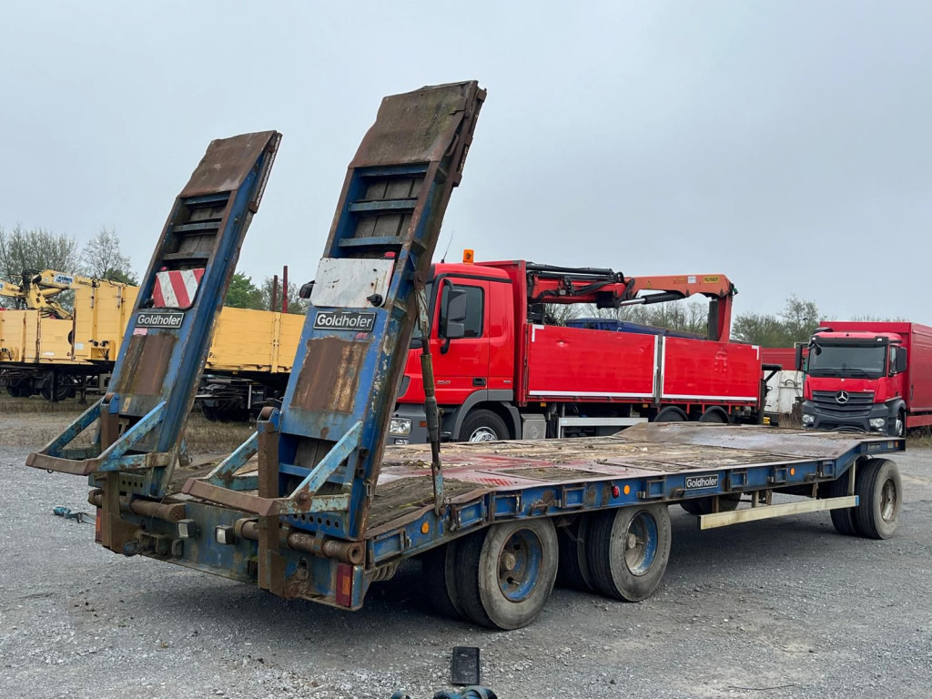GOLDHOFER GOLDHOFER Tieflader Tiefladeranhänger TU 3-24/80 Rampen - Nedbygget platform påhængsvogn: billede 4 GOLDHOFER GOLDHOFER Tieflader Tiefladeranhänger TU 3-24/80 Rampen - Nedbygget platform påhængsvogn: billede 4