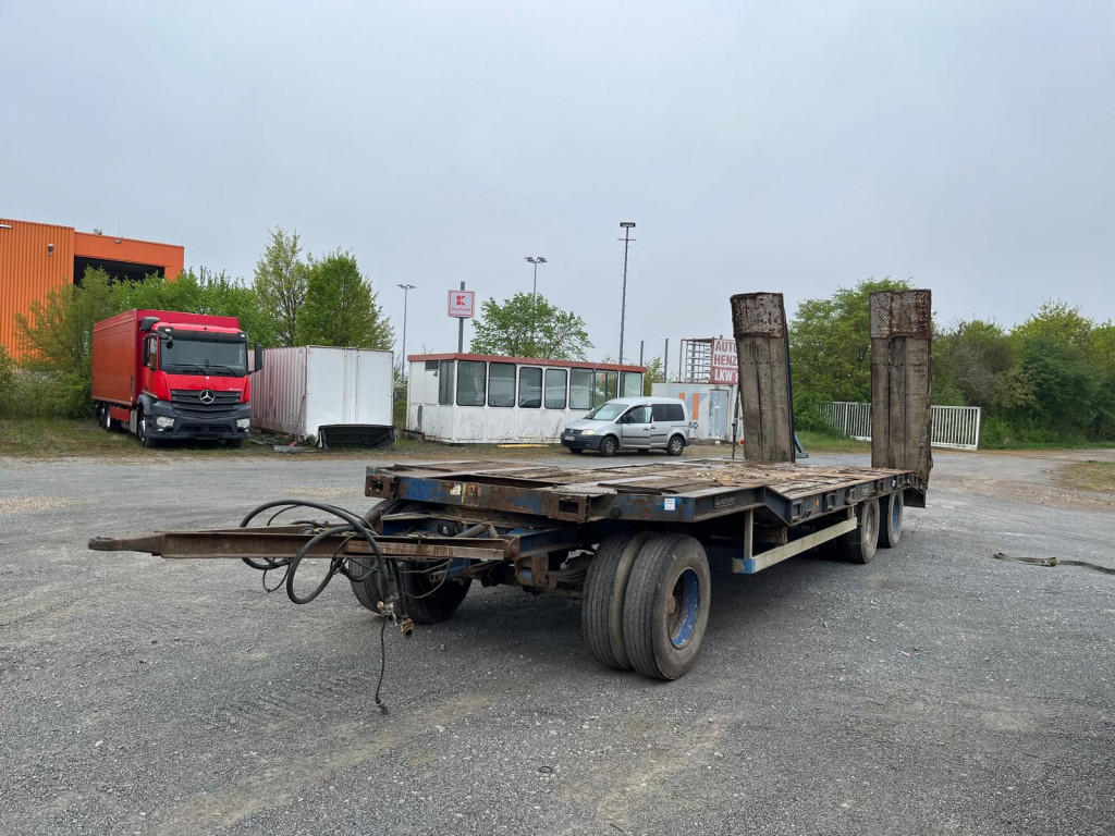 GOLDHOFER GOLDHOFER Tieflader Tiefladeranhänger TU 3-24/80 Rampen - Nedbygget platform påhængsvogn: billede 1 GOLDHOFER GOLDHOFER Tieflader Tiefladeranhänger TU 3-24/80 Rampen - Nedbygget platform påhængsvogn: billede 1