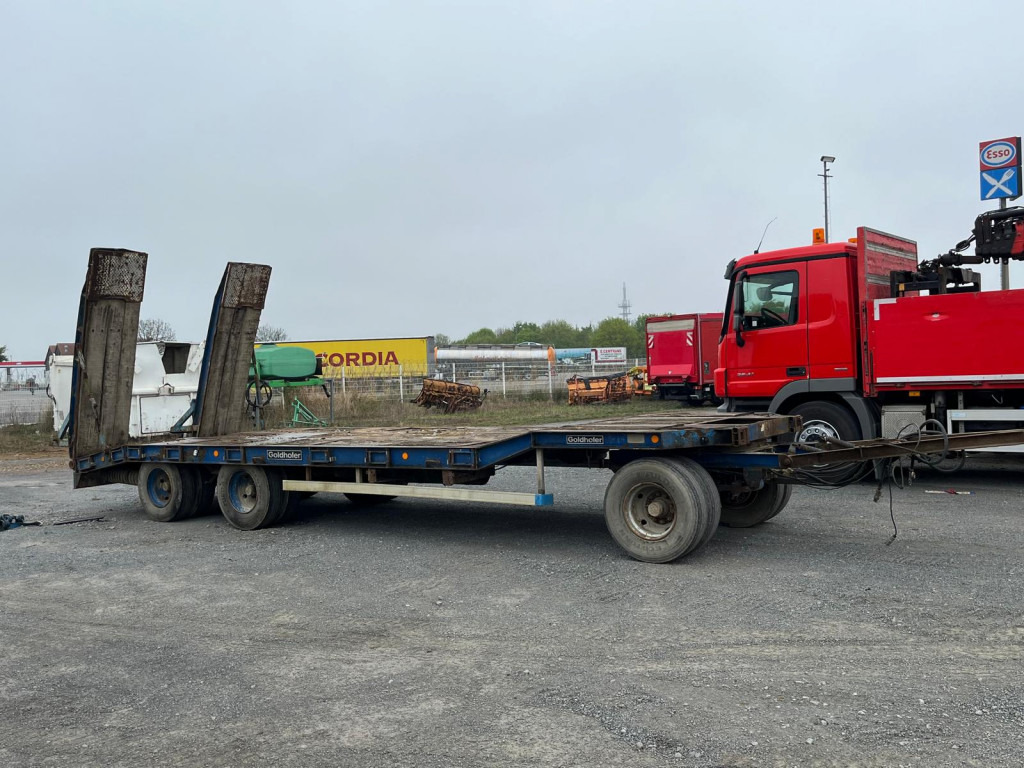 GOLDHOFER Tieflader TU 3-24 80 Tiefladeranhänger Rampen - Nedbygget platform påhængsvogn: billede 2 GOLDHOFER Tieflader TU 3-24 80 Tiefladeranhänger Rampen - Nedbygget platform påhængsvogn: billede 2