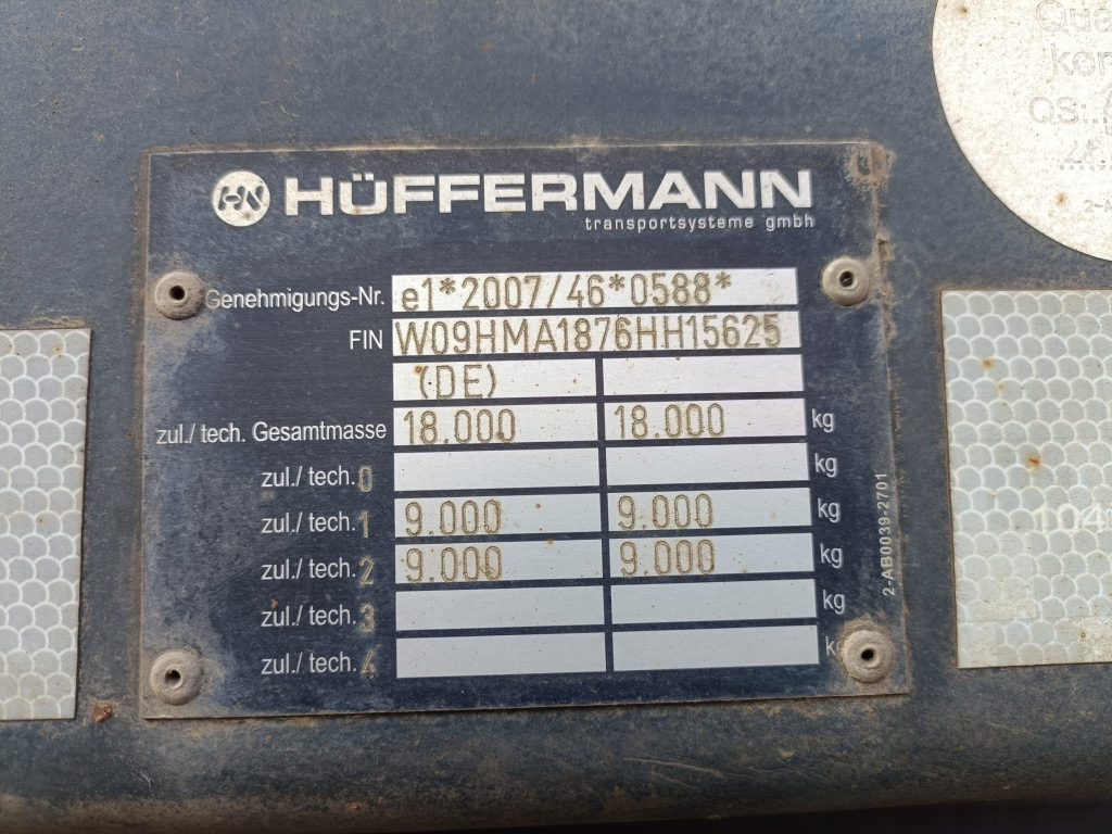 HUEFFERMANN Anhänger für Absetzmulden HMA 18.76 LS Containeranhänger - Containerbil/ Veksellad påhængsvogn: billede 2 HUEFFERMANN Anhänger für Absetzmulden HMA 18.76 LS Containeranhänger - Containerbil/ Veksellad påhængsvogn: billede 2