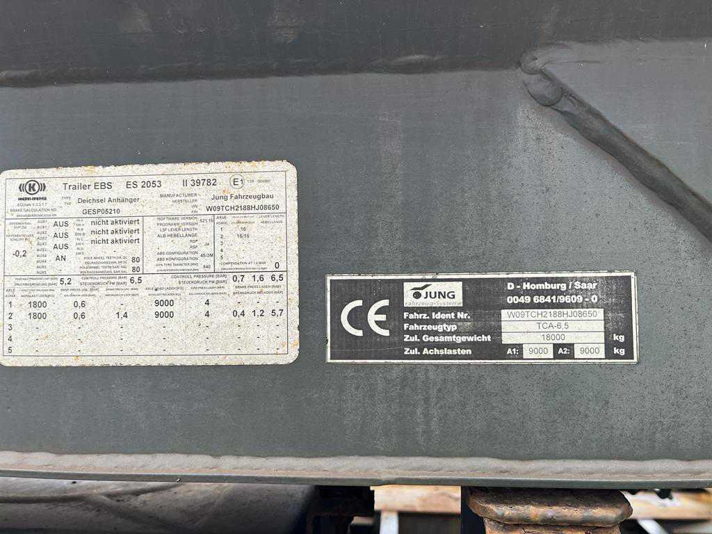 JUNG,R. JUNG,R. Containeranhänger Containeranhänger TCA 6,5 Apollo Abrollanhänger - Kroghejsvogn/ Skip loader anhænger: billede 4 JUNG,R. JUNG,R. Containeranhänger Containeranhänger TCA 6,5 Apollo Abrollanhänger - Kroghejsvogn/ Skip loader anhænger: billede 4