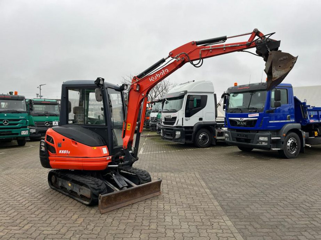 KUBOTA Minibagger KX 61 Minibagger 2245h, incl. Grabn+Tieflöffel - Minigravemaskine: billede 1 KUBOTA Minibagger KX 61 Minibagger 2245h, incl. Grabn+Tieflöffel - Minigravemaskine: billede 1