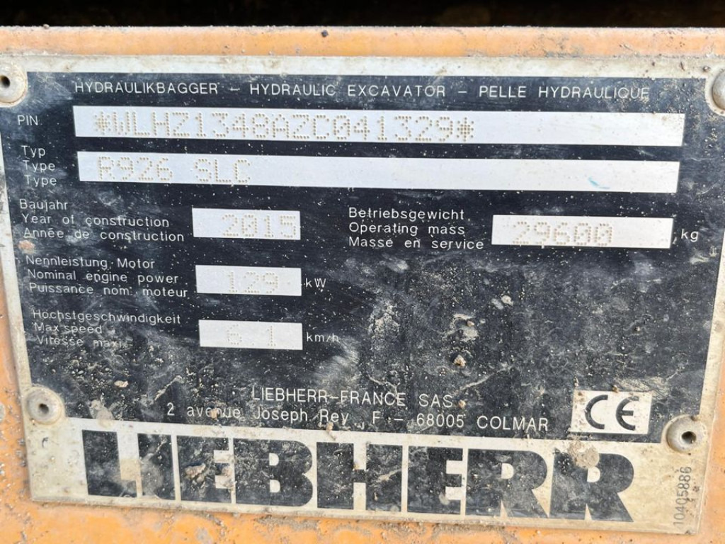 LIEBHERR R 926 SLC Ketten- Raupenbagger Verstella.Deutsch - Bæltegravemaskine: billede 4 LIEBHERR R 926 SLC Ketten- Raupenbagger Verstella.Deutsch - Bæltegravemaskine: billede 4