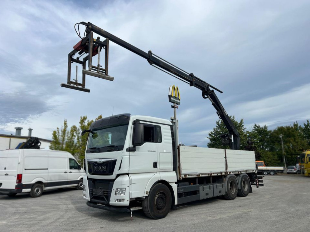 MAN TG-X 26.440 6x4 Pritsche Heckkran Hiab XS 166 - Lastbil med lad, Lastbil med kran: billede 1 MAN TG-X 26.440 6x4 Pritsche Heckkran Hiab XS 166 - Lastbil med lad, Lastbil med kran: billede 1