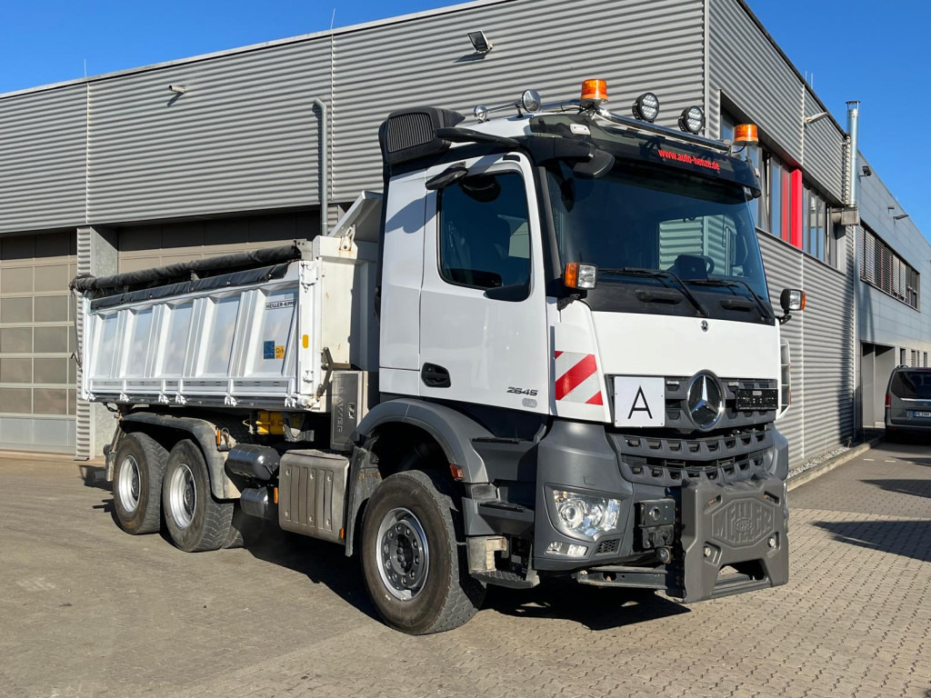 MERCEDES-BENZ Arocs 2645 K 6x4 3-Achs Kipper gr. Meiller Bordmatik 2 Stempel - Tipvogn lastbil: billede 5 MERCEDES-BENZ Arocs 2645 K 6x4 3-Achs Kipper gr. Meiller Bordmatik 2 Stempel - Tipvogn lastbil: billede 5