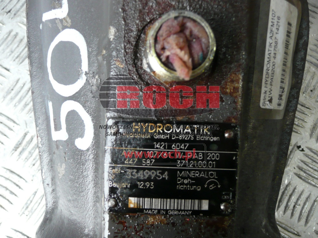 HYDROMATIK 14216047 A2FM107/61W-PAB200 447587 371.21.00.01 - Hydraulisk motor: billede 1 HYDROMATIK 14216047 A2FM107/61W-PAB200 447587 371.21.00.01 - Hydraulisk motor: billede 1