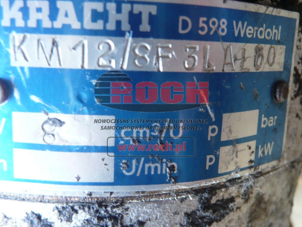 KRACHT KM12/8 F3LAL00 + D3D10D1A085 - Hydraulisk motor: billede 2 KRACHT KM12/8 F3LAL00 + D3D10D1A085 - Hydraulisk motor: billede 2