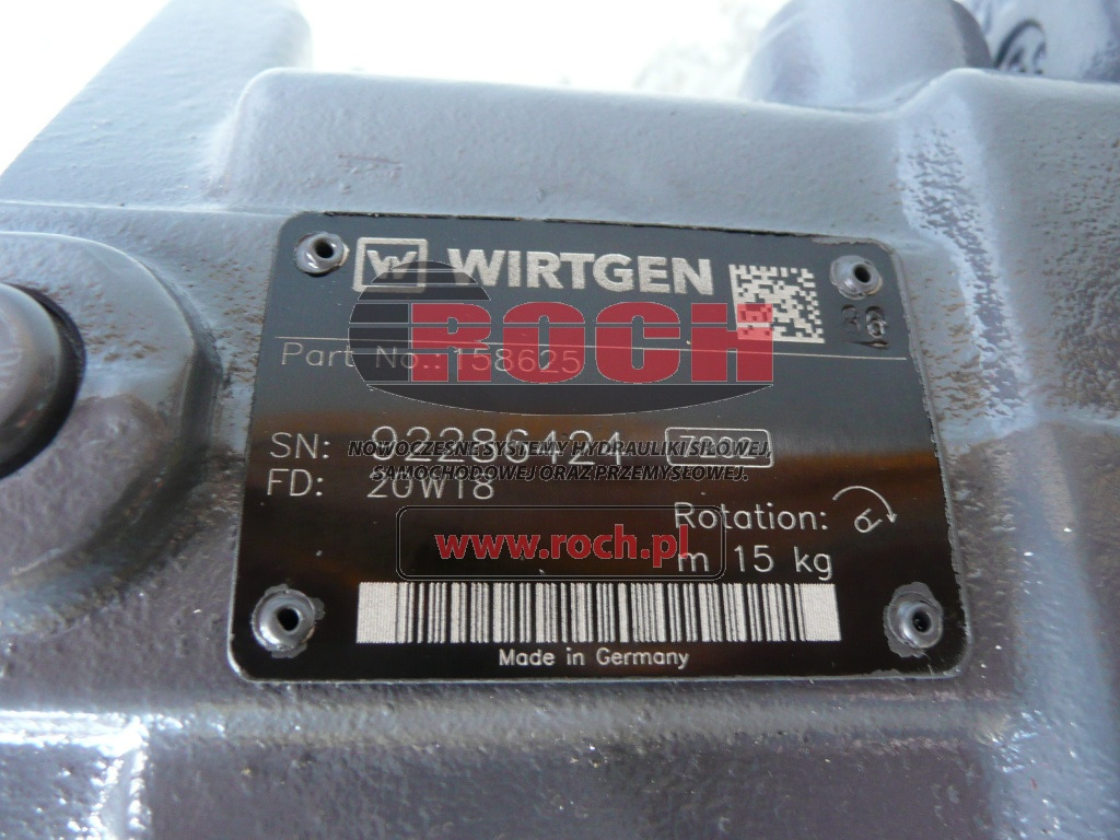 WIRTGEN 158625 - Hydraulikpumpe: billede 2 WIRTGEN 158625 - Hydraulikpumpe: billede 2