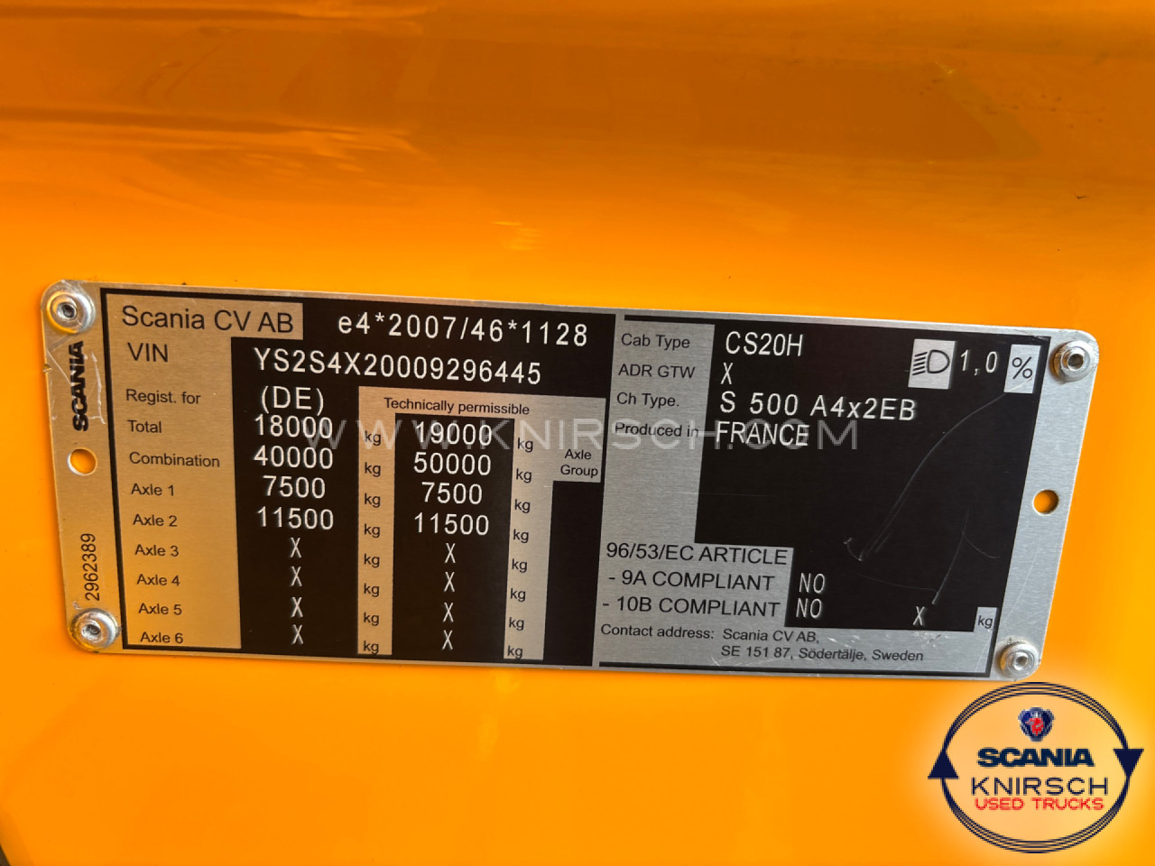 Trækker SCANIA S500 A4x2EB / Smart 2: billede 12